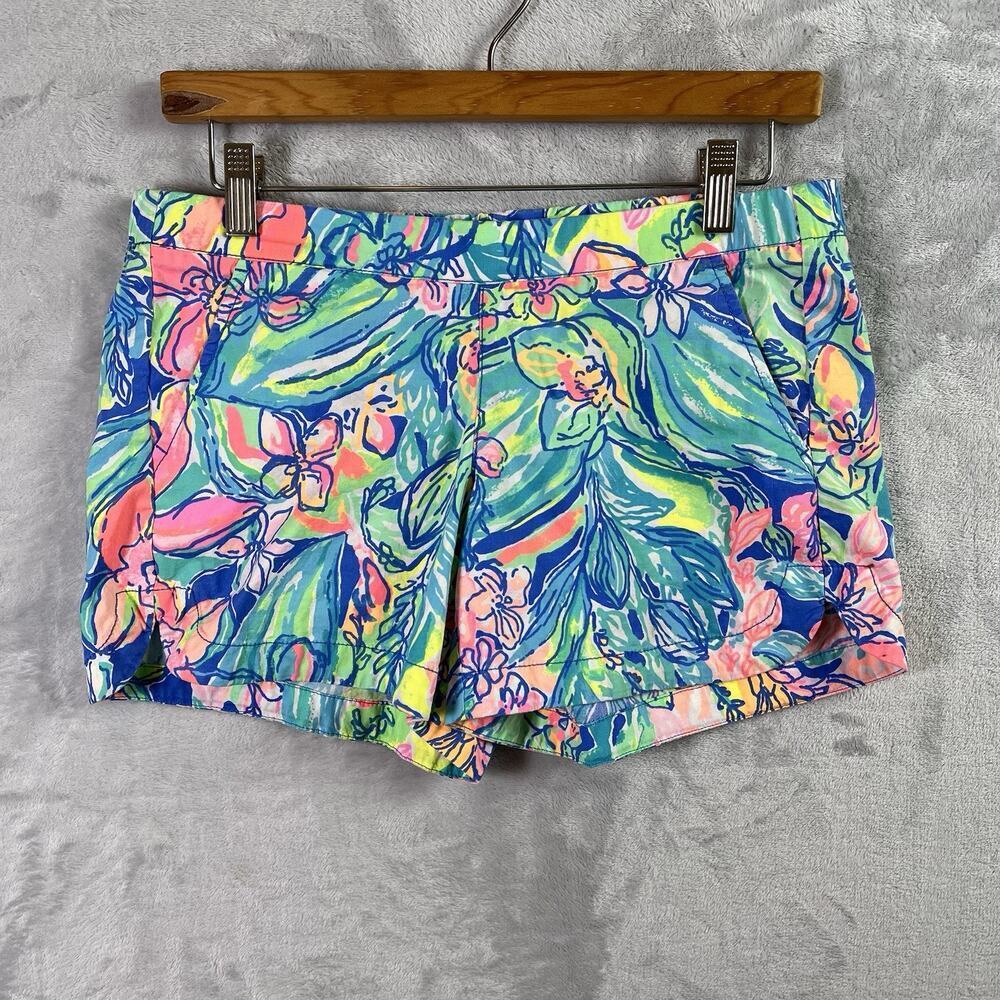 Lilly Pulitzer Shorts‎ Women's XS Multicolor Floral Botanical Vacation Summer